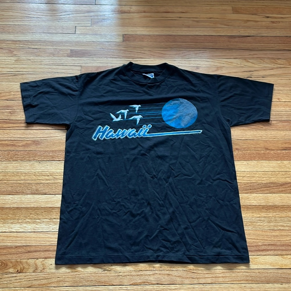 Vintage Hawaii T-Shirt / Large / 80s / Single Stitch